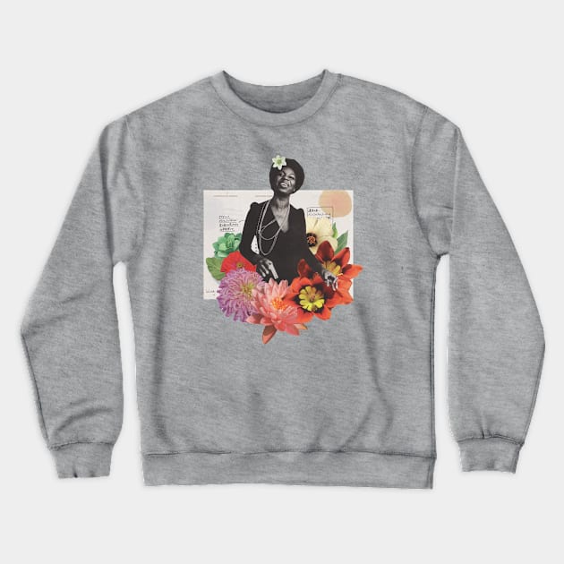 Nina Simone Crewneck Sweatshirt by luliga